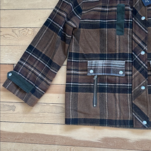 NWT Blank NYC Mixed Plaid Jacket - Picture 7 of 14